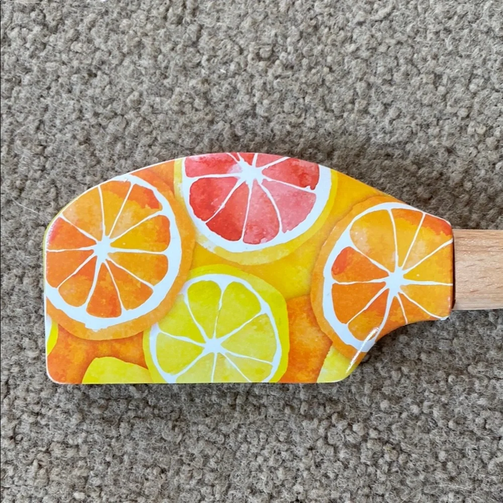 Citrus Patterned Silicone Spatula